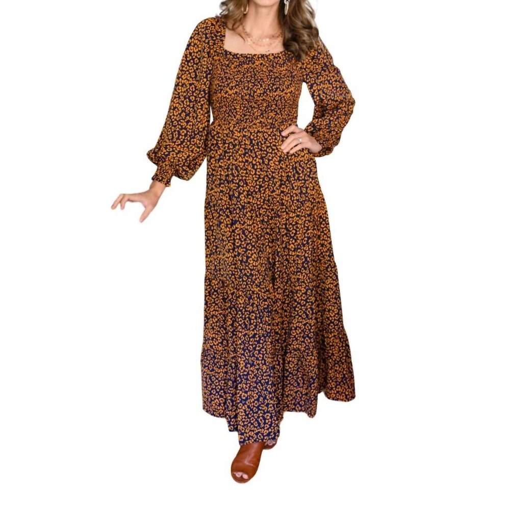 GENTLE Used} Hailey & Co Wild One Animal Printed Maxi Dress